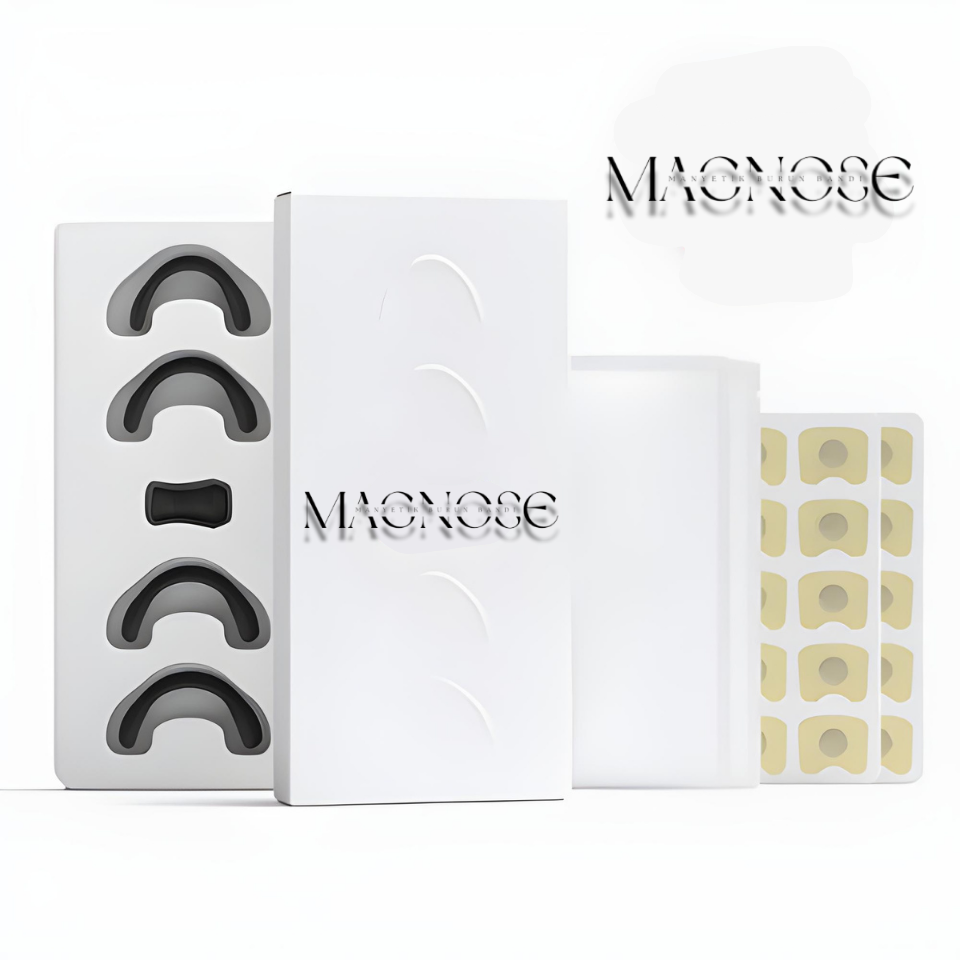 Magnose™ Manyetik Burun Bandı Seti, burun tıkanıklığını önlemeye yardımcı, uyku kalitesini artıran ürün.